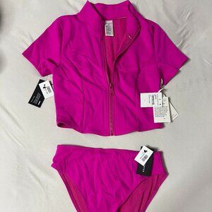 NWT Good American - Good Compression neon stretch-scuba set